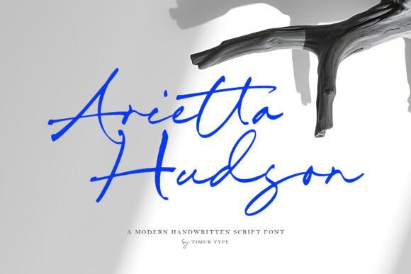 Arietta Hudson: A Handwritten Script Font That Makes Campaigns Feel Human