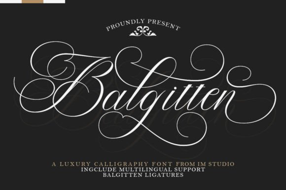 Balgitten: A Refined Script Font for Digital Branding