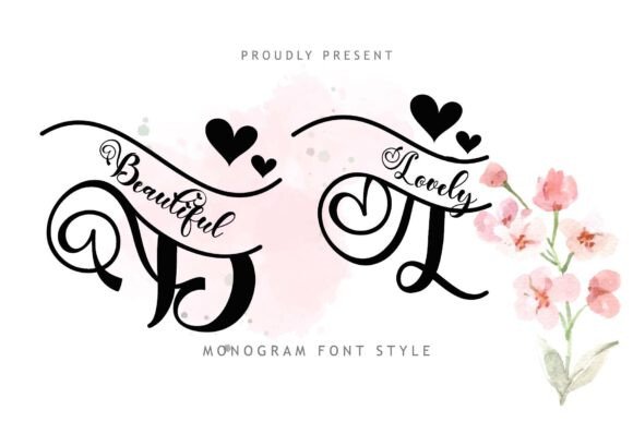 Beautiful Lovely Monogram: A Thoughtful Script Font for Meaningful Moments
