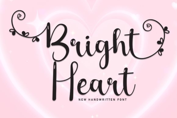 Bright Heart: A Handwritten Display Font That Feels Like a Hug