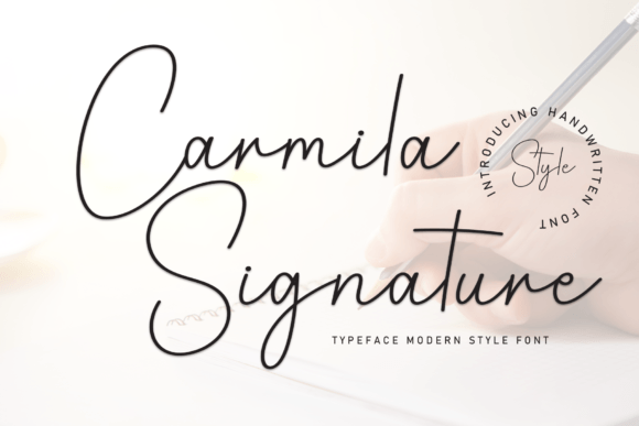 Carmila Signature: A Handwritten Font for Editorial Warmth