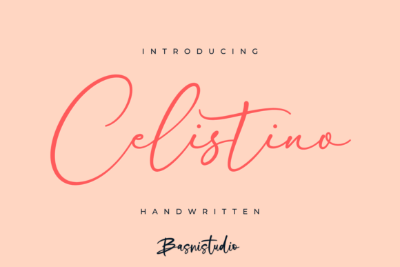 Celistino Handwritten Font for Small Business Branding