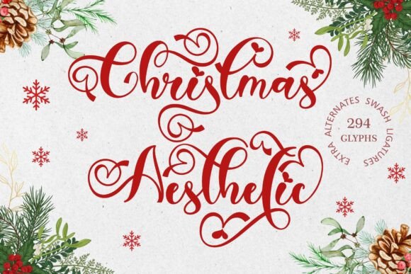 Christmas Aesthetic: A Handwritten Font for Editorial Warmth