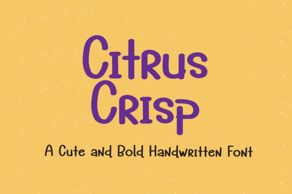 Citrus Crisp Font: A Sweet, Handwritten Script for Real Craft Projects