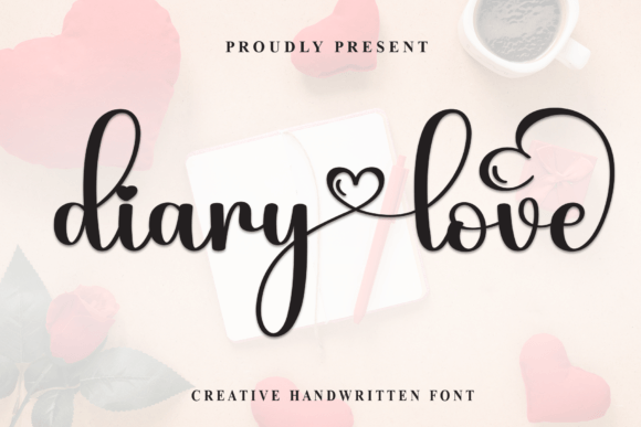 Diary Love Font: Elegant Script for Small Business Branding