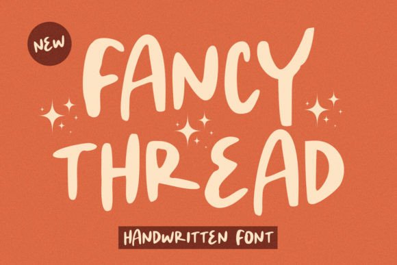 Fancy Thread Handwritten Font for Crafters & Sellers
