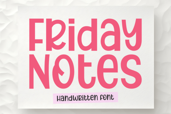 Friday Notes: A Playful Handwritten Font That Feels Like a Real Design Partner