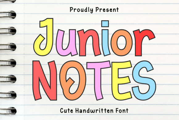 Junior Notes: A Hand-Drawn Typeface That Feels Like a Real Human Voice