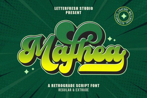 Mafhea: A Vintage Retro Font for Bold Digital Branding