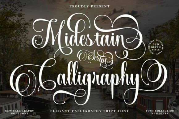 Midestain Calligraphy: A Delicate Script Font That Earns Its Place