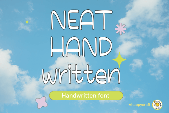 Neat Handwritten: A Friendly Script Font for Digital Interfaces