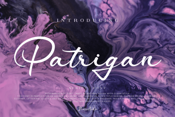 Patrigan Script Font: Elegant Simplicity for Real Branding
