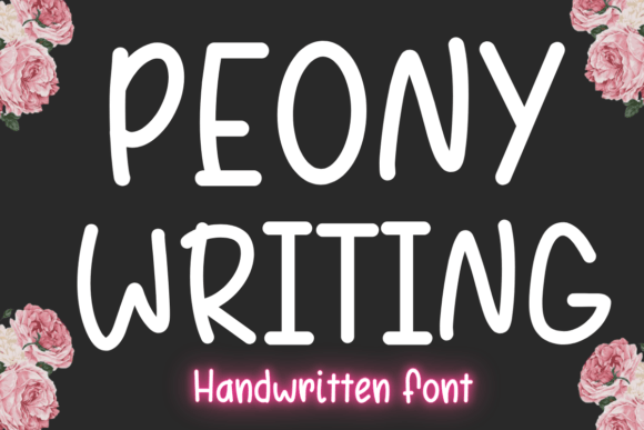 Peonywriting: A Script Font That Breathes Quiet Confidence