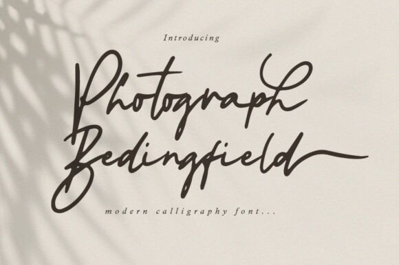 Photograph Bedingfield: A Modern Script Font for Trusted Branding