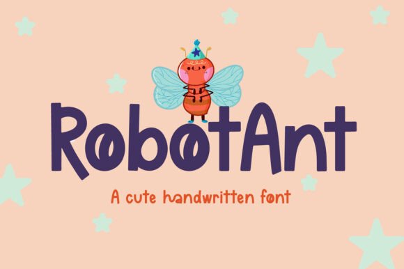 Robot Ant Font: A Friendly Handwritten Typeface for Editorial Design