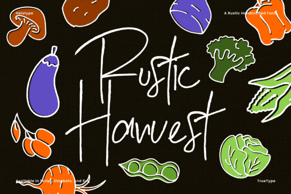 Rustic Harvest: A Handwritten Script Font for Warm Editorial Moments