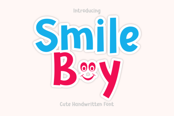 Smile Boy Font: A Handwritten Charm for Your Handmade Goods