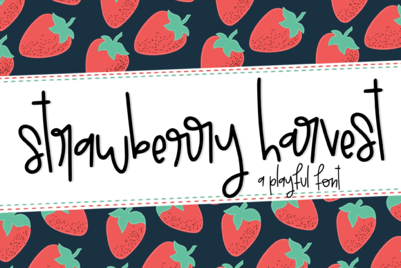 Strawberry Harvest: A Playful Script Font That Makes Campaigns Feel Fresh