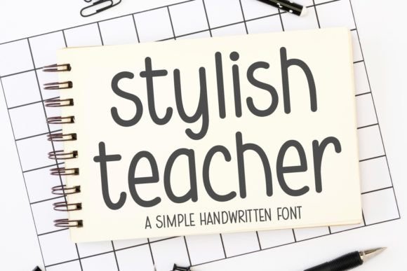 Stylish Teacher: A Handwritten Font That Feels Like Your Best Creative Idea