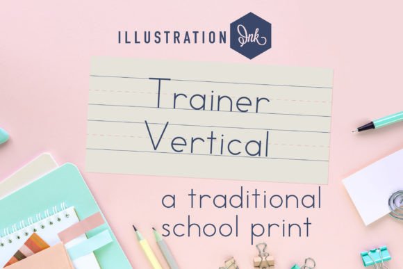 Vertical Trainer: A Hand-Printed Display Font for Campaign Headlines