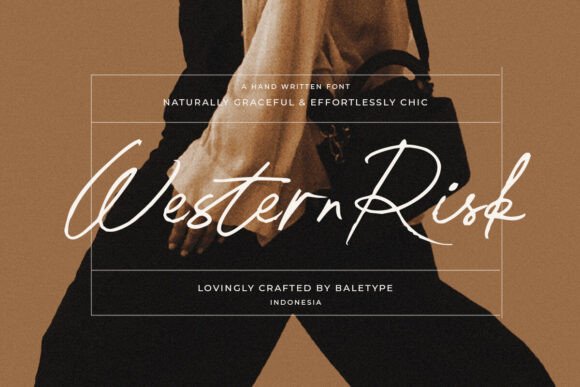 Western Risk: A Handwritten Script Font for Authentic Digital Branding
